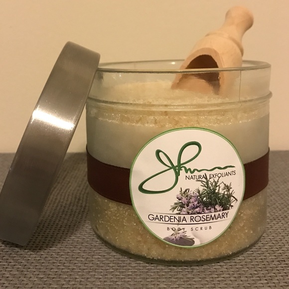 Gardenia Rosemary SUGAR BODY SCRUB • HANDMADE • - Picture 1 of 3