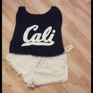 Cali Cropped Dark Grey Sweatshirt:👏😎🤘HP-1/7/17