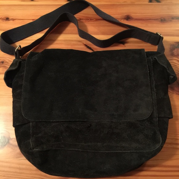 DOLCE & GABBANA J&ANS Blue Suede Messenger Bag