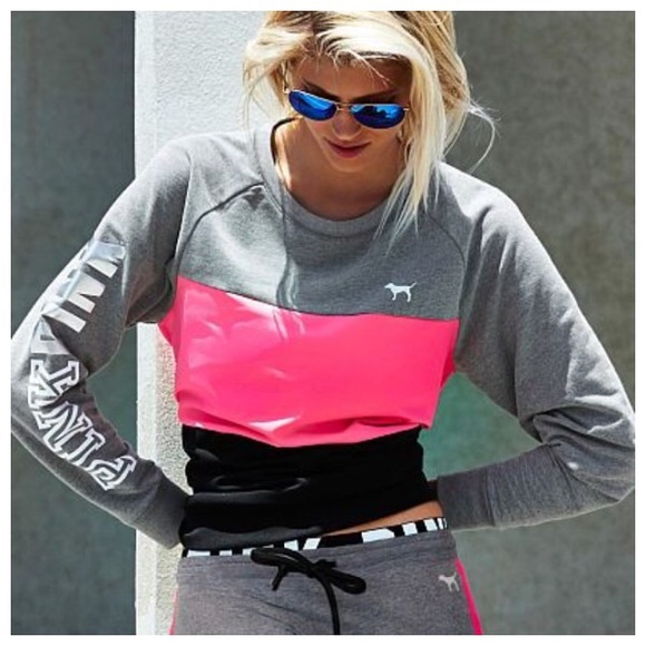 PINK Victoria's Secret Tops - Victoria's Secret Colorblock Sweatsuit Set