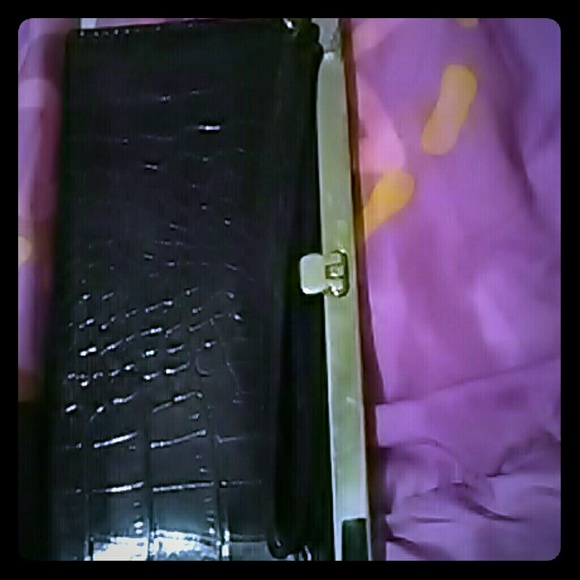 A purple silver wallet