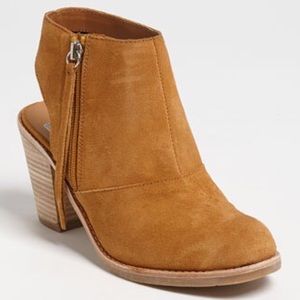 Dolce Vita Jentry Open Back Suede Ankle Boots 7.5