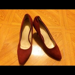 Maroon Suede Parisian Shoes (REPRICED)