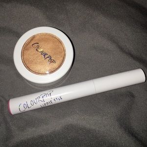 Colourpop set. Lippie stick and highlighter.