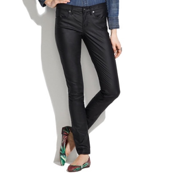 madewell coated jeans