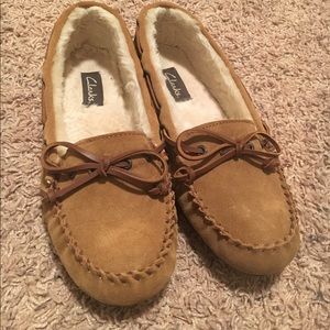 Clarks Leather Moccasins - Women's