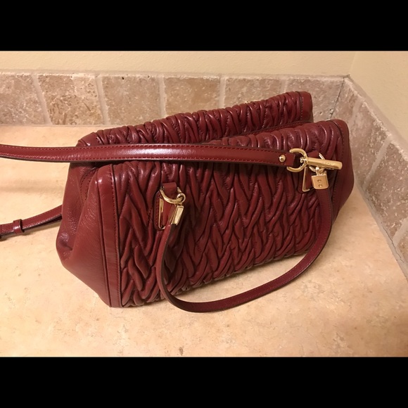 COACH Madison Leather Madelyn Tote Chestnut
