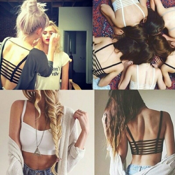 Black strapey Bra