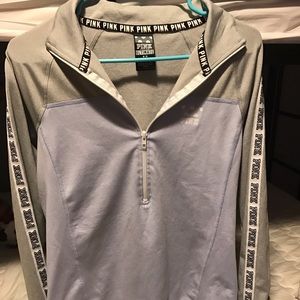 Pink half way zip hoodie