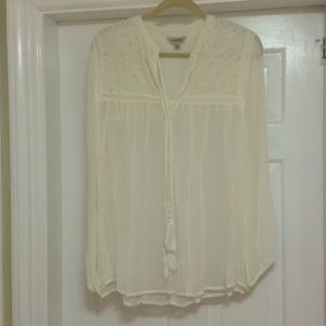 Sheer Lucky Brand Blouse