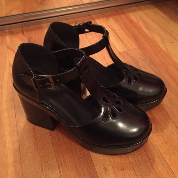 Asos chunky Mary Jane heels