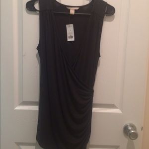 NWT Dark heather grey sleeveless top