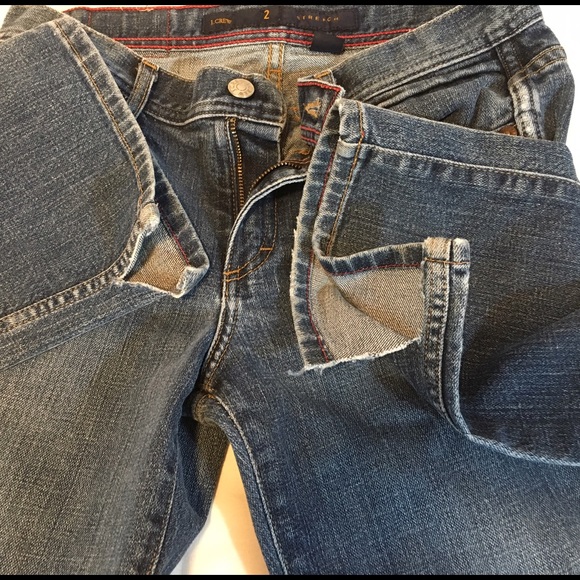 ❗️👋🏼SOLD‼️J Crew Stretch Boot Cut Jeans - Size 2 - Picture 2 of 4