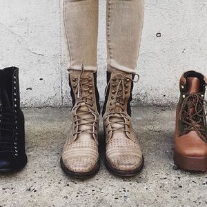 Free People Combat Boots