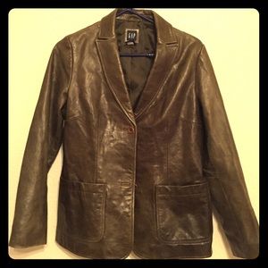 Gap Leather blazer jacket