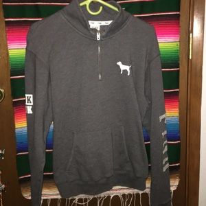 Cotton 1/4 zip sweatshirt
