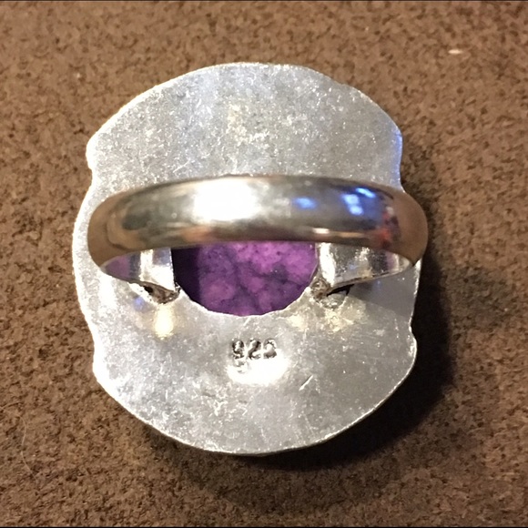 🔴SOLD🔴Purple Solar Quartz 925 Silver Ring - Picture 4 of 4