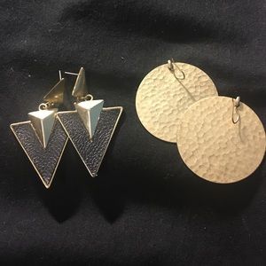 Geometrical earrings!!