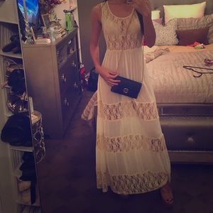 Sheer Cream lace dress