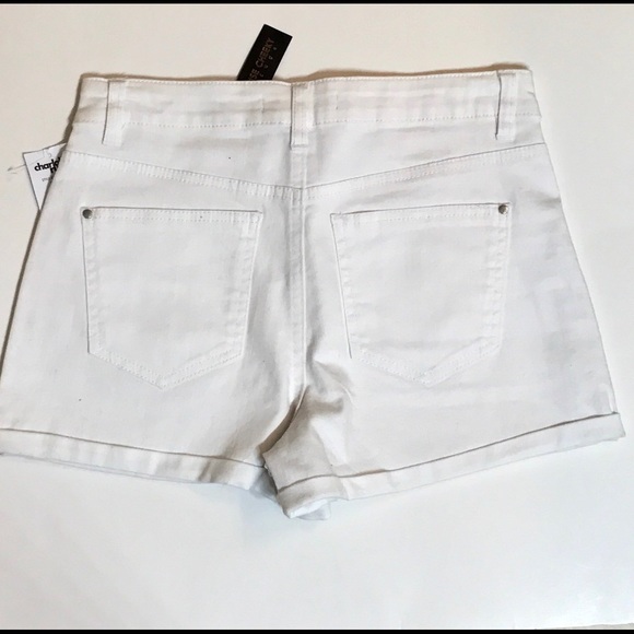CHARLOTTE RUSS LOW RISE EMBROIDERED SHORTS - Picture 2 of 2