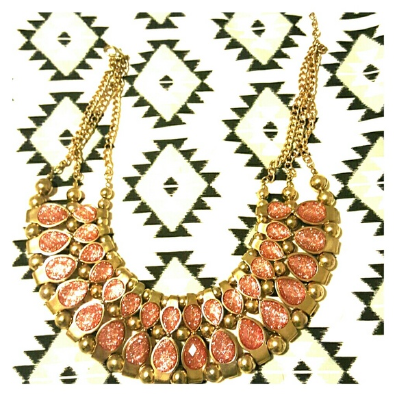 Gold and purple necklace