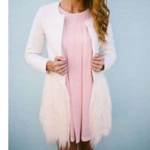 White feather Jacket.