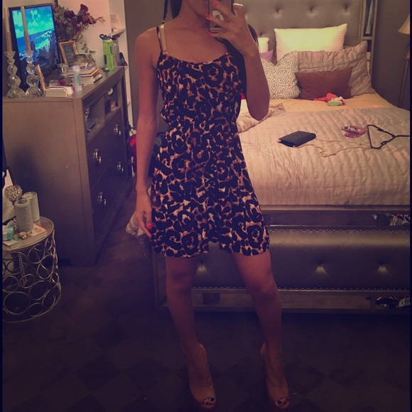 Leopard print dress.