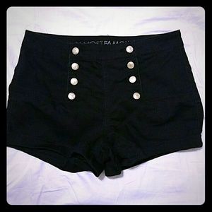 High waist shorts