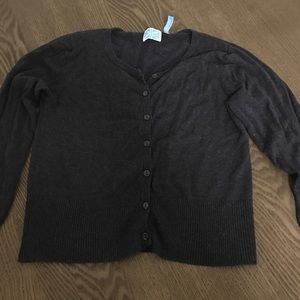 Women's Survival Crop long sleeve gray sweater