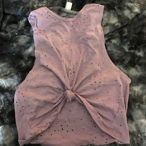 Mauve Distressed Top