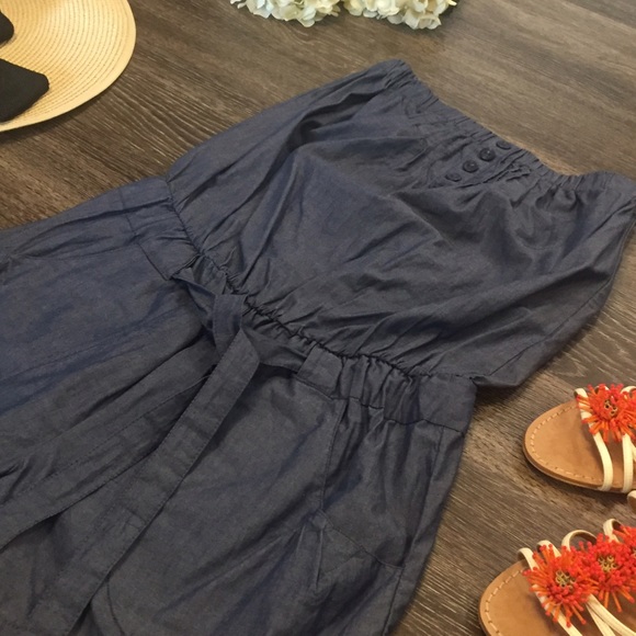 🚨SOLD🚨 Denim Romper, Size XS - Picture 2 of 3