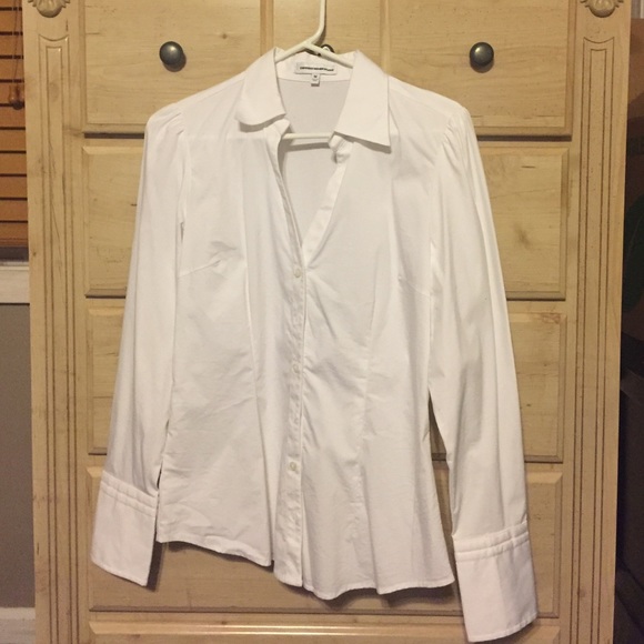 Simple white button down