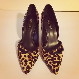 Nine West Cheetah Print Kitten Heels