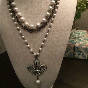Fleur de lis necklace