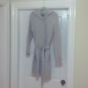 Lord and Taylor Long Belted Cardigan