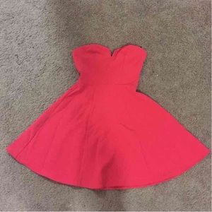 H&M red strapless dress. Like new!!!