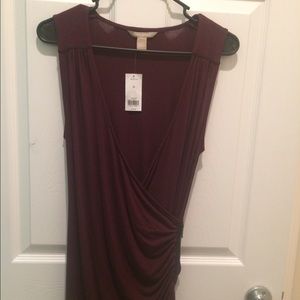 NWT maroon BR sleeveless top