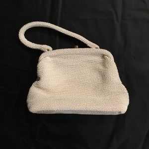 Vintage pearl beaded purse