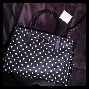 NWT KATE SPADE Polka Diamond Dot small