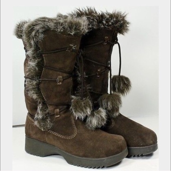 Report Olympic Suede Faux Fur Snow Boots