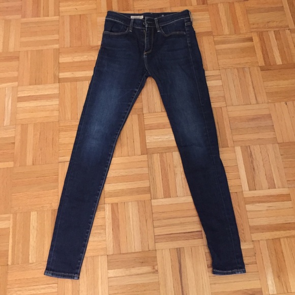 High rise skinny jeans