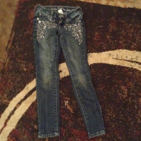 Justice sparkle jeans size6