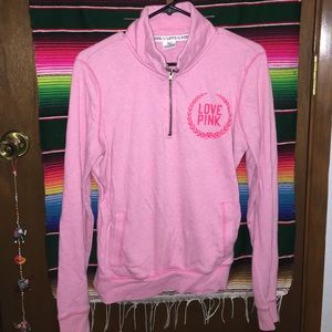 Cotton 1/4 zip sweatshirt