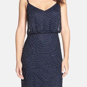 Adrianna Papell Short Beaded Dress