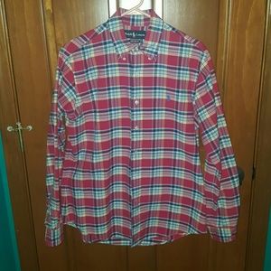 RALPH LAUREN CUSTOM FIT BUTTON DOWN SHIRT