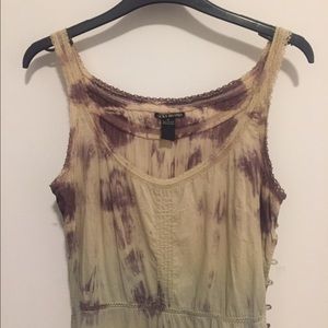 Lucky Brand Midi-Length Tie-Dye Dress