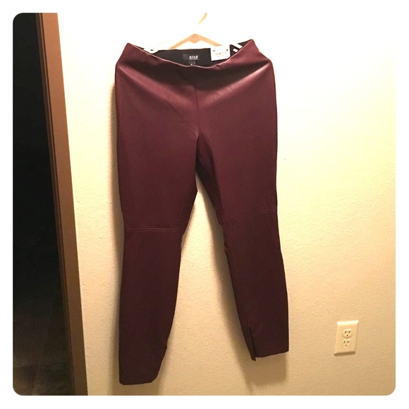 Leather jeggings