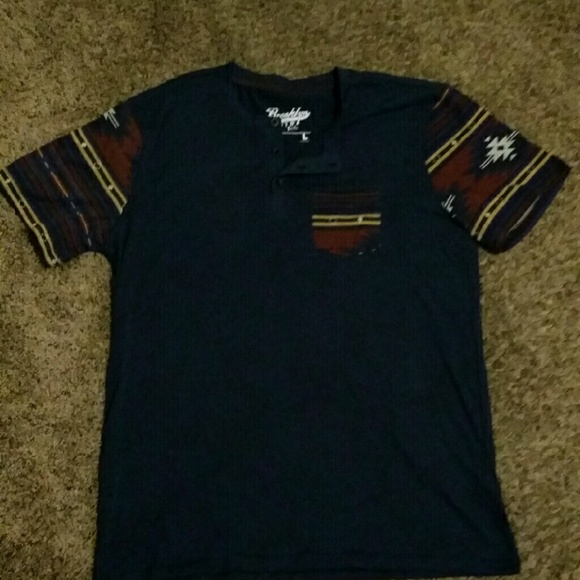 DESERT STRIPE SHORT SLEEVE HENLEY - Picture 4 of 4