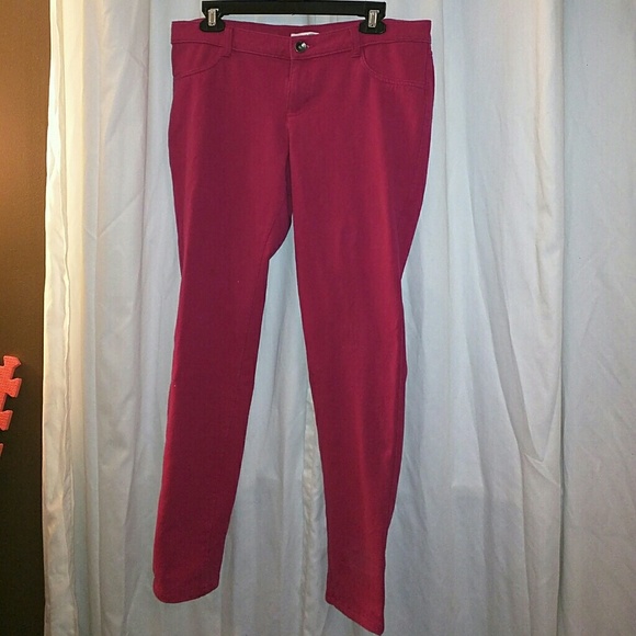 Bright Pink Stretch Skinny Jeans