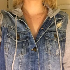 Denim Hooded Jacket